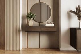 Závesná konzola Zenar 100 cm so zásuvkami - elegantný orech / čierny