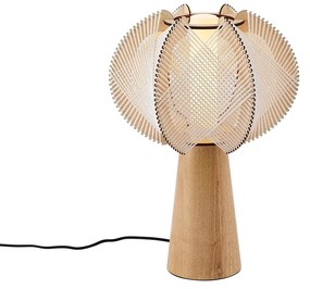 Japandi stolná lampa béžová 45 cm - Gertie