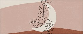 Obraz - Boho listy N⁰2 (120x50 cm)
