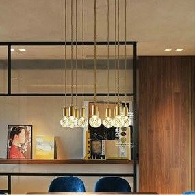 Toolight - závesná lampa Retro Gold G9 APP649-1CP, zlatá, OSW-08160