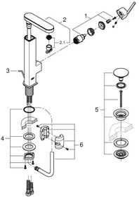 GROHE 23844003 - Umývadlová batéria PLUS veľkosť L lesklý chróm
