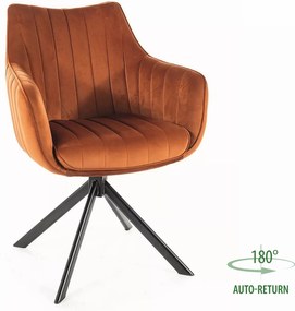 SI Azalia Velvet stolička škorica