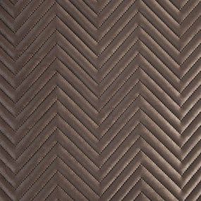 Dekorstudio Zamatový prehoz na posteľ SOFIA v hnedej farbe Rozmer prehozu (šírka x dĺžka): 220x240cm