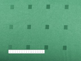 Biante Dekoračný záves PM-022 Štvorčeky na zelenom 140x260 cm