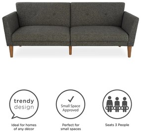 Sivá rozkladacia pohovka 205 cm Regal - Novogratz