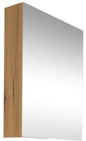 Zrkadlová skrinka SAT B-Way 60x75 cm lamino dub BWAY60CABOAK, 1 ks