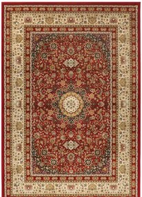 Oriental Weavers, Kusový koberec Kendra 711 / DZ2H, 67x120, červená, chodba / predsieň