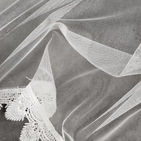 ZÁCLONA NA KRÚŽKOCH MAYA 300X145 CM BIELA