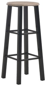 vidaXL Barové stoličky 2 ks čierne MDF