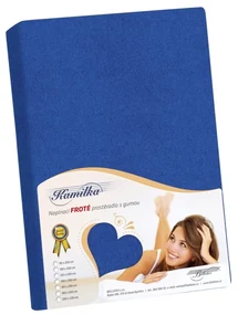 Bellatex Froté prestieradlo Kamilka tmavomodrá, 160 x 200 cm