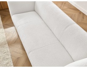 Biela pohovka z textílie buklé 242 cm Giorgia – Bobochic Paris