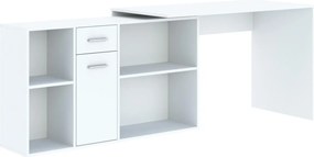 ROHOVÝ PISACÍ STÔL TUOMO BIELY