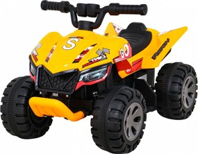 Ramiz Najrýchlejšia batériová štvorkolka pre deti Žltá + 25W motor