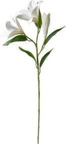 Dekoračná umelá kvetina biela ľalia - 17*12*71 cm