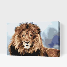 Gario Maľovanie podľa čísel Lev, kráľ zvierat Rozmery: 120 x 80 cm, Rámovanie: S vnútorným rámom