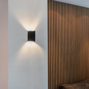 Moderná nástenná lampa čierna - Otan S