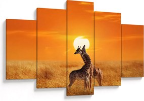 Obraz - Žirafy v národnom parku Serengeti (150x105 cm)
