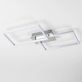 LED stropné svietidlo LED/17W/230V matný chróm
