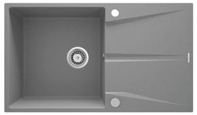 Deante ZRC_S11A - Kuchynský drez CORIO 50x86 cm granit/metalická sivá