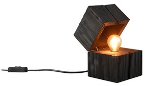 Čierna stolová lampa (výška 16 cm) Treasure – Trio