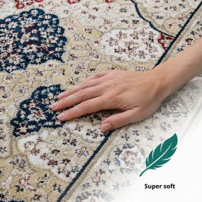 Angel Carpet, Kusový koberec Sultan 25 Blue/red, 80x150, viacfarebná, kancelária