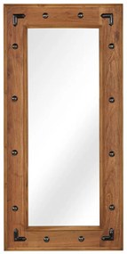 Zrkadlo z masívneho akáciového dreva 50x110 cm