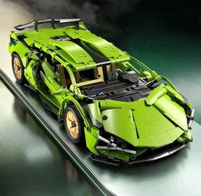 Stavebnica auta SUPERCAR No.J2007 zelená - 470 dielikov