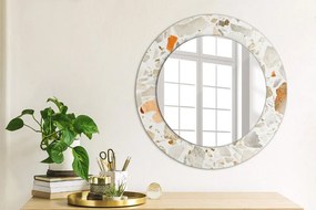 Okrúhle ozdobné zrkadlo na stenu Lastrické pozadie fi 50 cm