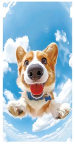 PLÁŽOVÁ OSUŠKA Z MIKROVLÁKNA DOG 100X180 CM VZOROVANÁ