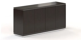 Nízka skriňa Creator 162,8 x 44,5 x 80,3 cm, biela / wenge