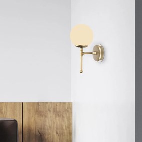 Nástenné svietidlo v zlatej farbe Squid Lighting Kruva, výška 35 cm