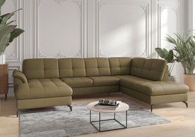 XXXLutz SEDACIA SÚPRAVA, textil, koža, olivovozelená Sit & More - Sedačky - 00014401636J