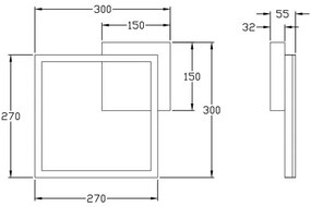 Fabas Luce 3394-23-282 - LED Stmievateľné svietidlo BARD 22W/230V 4000K antracit