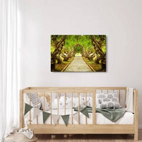 Obraz - Živý tunel z plumérií (90x60 cm)