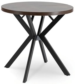 JAKS Okrúhly rozkladací stôl 80 - 160 cm orech Dorian