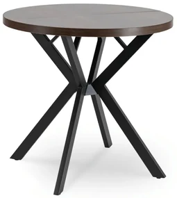 JAKS Okrúhly rozkladací stôl 80 - 160 cm orech Dorian