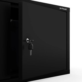 Nadstavec na šatníkovú skriňu EWA Compact 800 x 380 x 400 mm, čierny