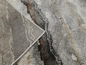 Koberec Wenus 7772 GREY – sivý koberec s abstraktným vzorom Rozmer: 300x400 cm