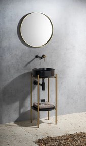 Sapho Sapho, PUNO podstavec s umývadlom 375x870x448xmm, zlatá mat, SKA380-5-01