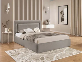 Čalúnená posteľ s úložným priestorom Enserio, Rozmer postele: 160x200, Dostupné poťahy: Coral 50