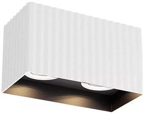 Redo 01-3410 - Bodové svietidlo DELPHI 2xGU10/7W/230V 16,1x8,1 cm biele