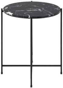 Odkládací stolek Avila II mramorově černý