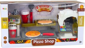 LEAN Toys Súprava obchod pizza kávovar nápoje pokladňa