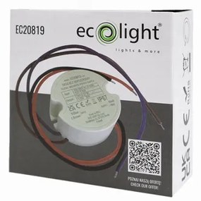 ECOLIGHT Zásuvný zdroj 24V - 30W - 1,25A - IP67 vodeodolný pre LED pásik