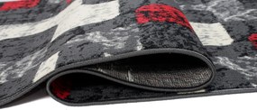 TA Koberec D322A TMAVO SIVÁ LACNÁ PP CRM Rozmer: 70x150 cm