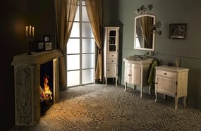 Sapho Sapho, RETRO zrkadlo zrkadlo v drevenom ráme 70x115cm, buk, 1680