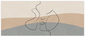 Obraz - Line art bozk (120x50 cm)