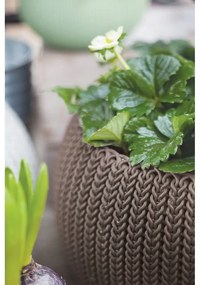 Plastový závesný a nástenný kvetináč ø 28 cm Cozy – Keter