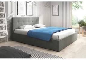 Čalúnená posteľ LAURA rozmer 120x200 cm Tmavosivá