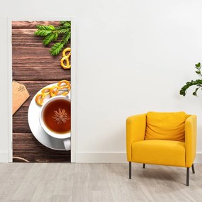 Fototapeta na dvere - Hrnček s dekoráciami (95x205cm)